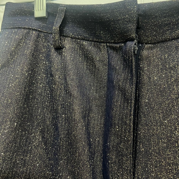 C/MEO Collective Gold/Blue Glitter Pants Size Medium - Picture 5 of 8
